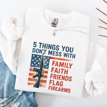 5 Things You Don't Mess With PNG, Patriot png - 300 DPI Design for T-Shirt