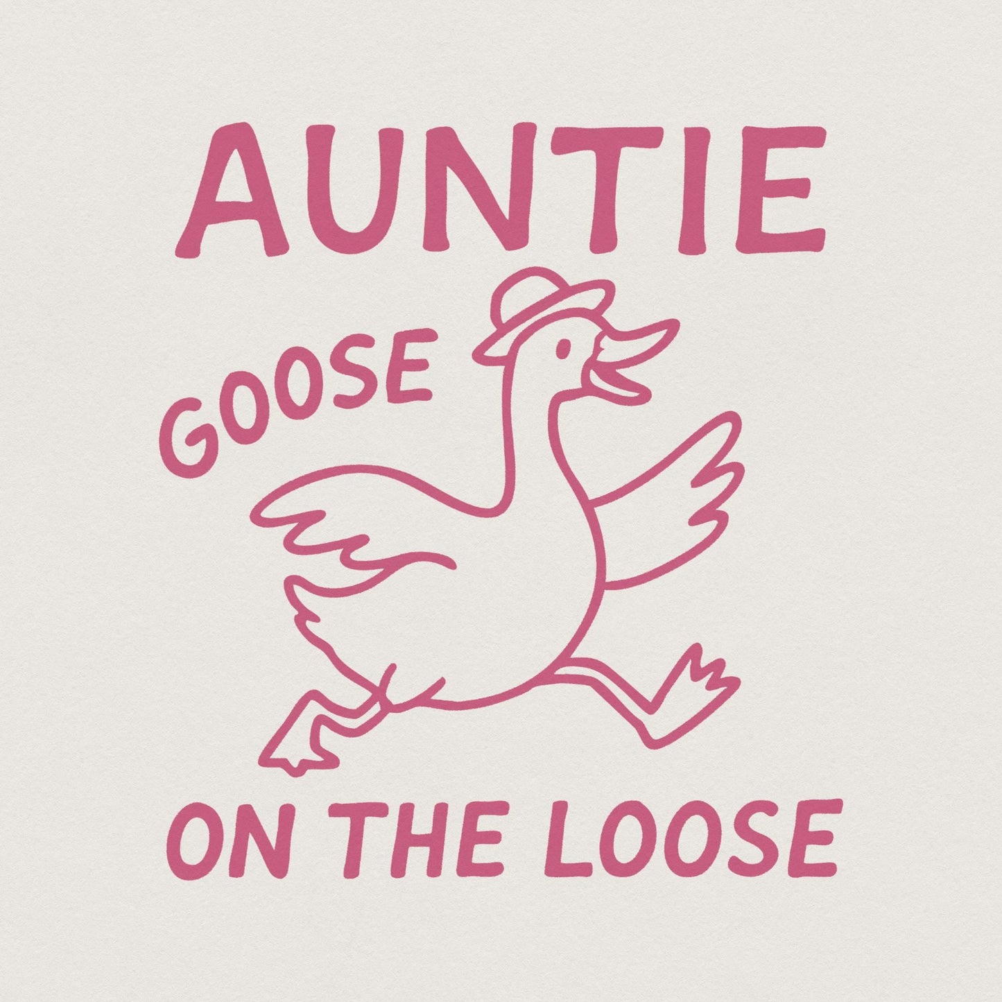 Silly Goose Shirt PNG, Auntie Aunt Tia Art - 300 DPI Design for T-Shirt