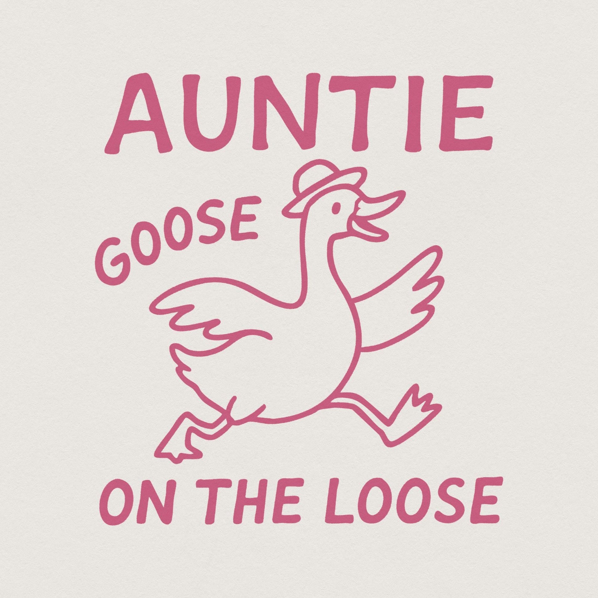 Silly Goose Shirt PNG, Auntie Aunt Tia Art - 300 DPI Design for T-Shirt