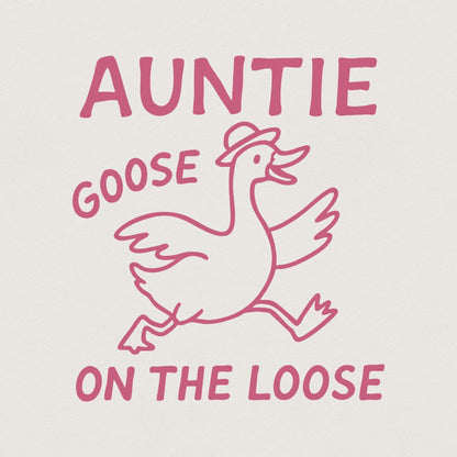Silly Goose Shirt PNG, Auntie Aunt Tia Art - 300 DPI Design for T-Shirt