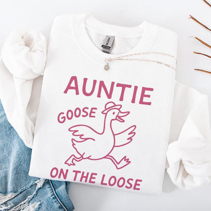 Silly Goose Shirt PNG, Auntie Aunt Tia Art - 300 DPI Design for T-Shirt