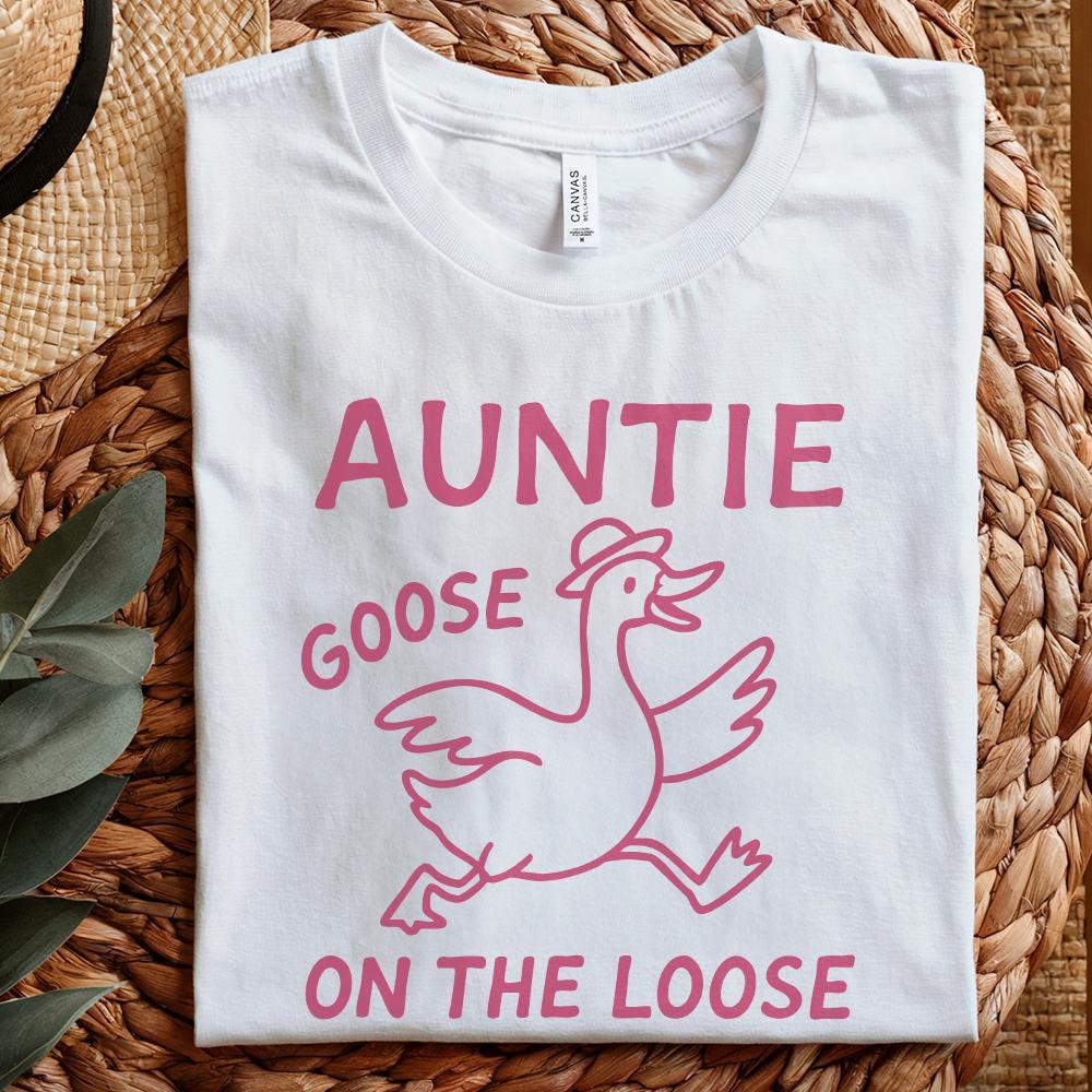 Silly Goose Shirt PNG, Auntie Aunt Tia Art - 300 DPI Design for T-Shirt