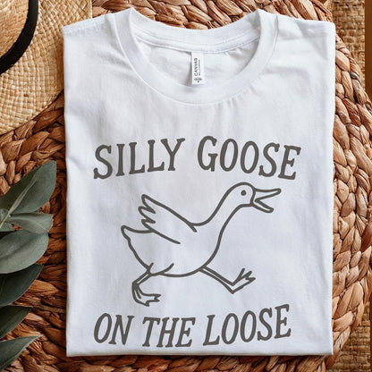 Silly Goose Club png, Goose on the Loose - 300 DPI Design for T-Shirt