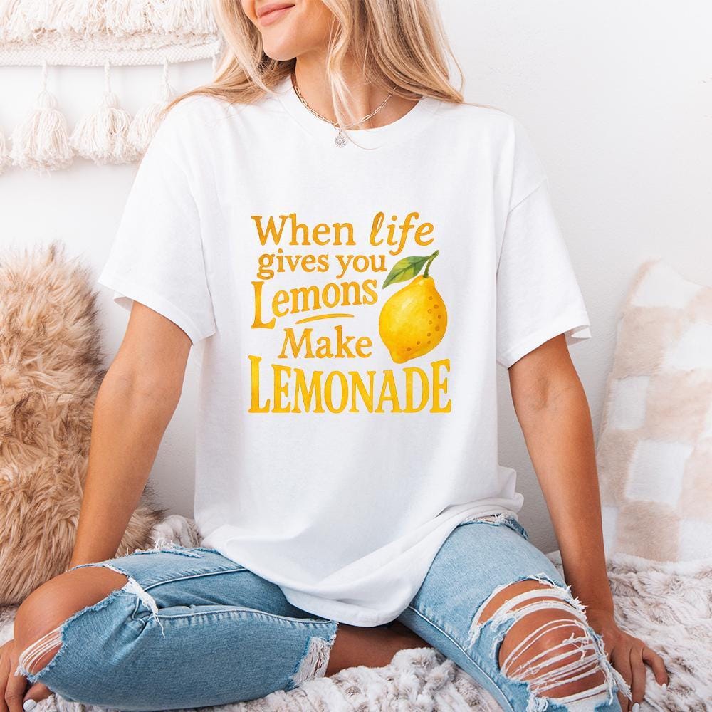 Coquette Lemon Design PNG, Funny Make Lemonade T-shirt Art - 300 DPI