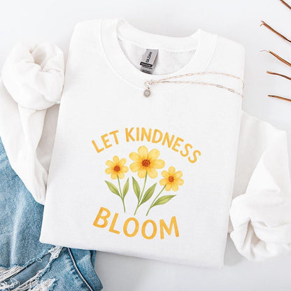 Let Kindness Bloom Flower PNG Retro Flower Boho Flower PNG Floral Boho