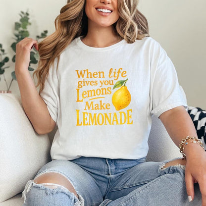 Coquette Lemon Design PNG, Funny Make Lemonade T-shirt Art - 300 DPI