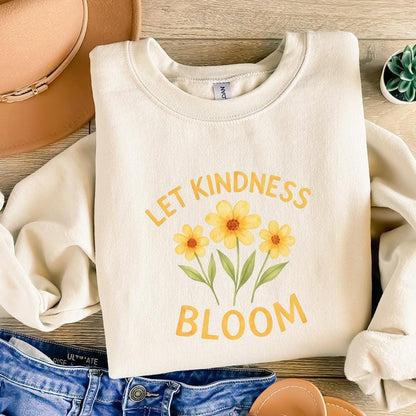 Let Kindness Bloom Flower PNG Retro Flower Boho Flower PNG Floral Boho