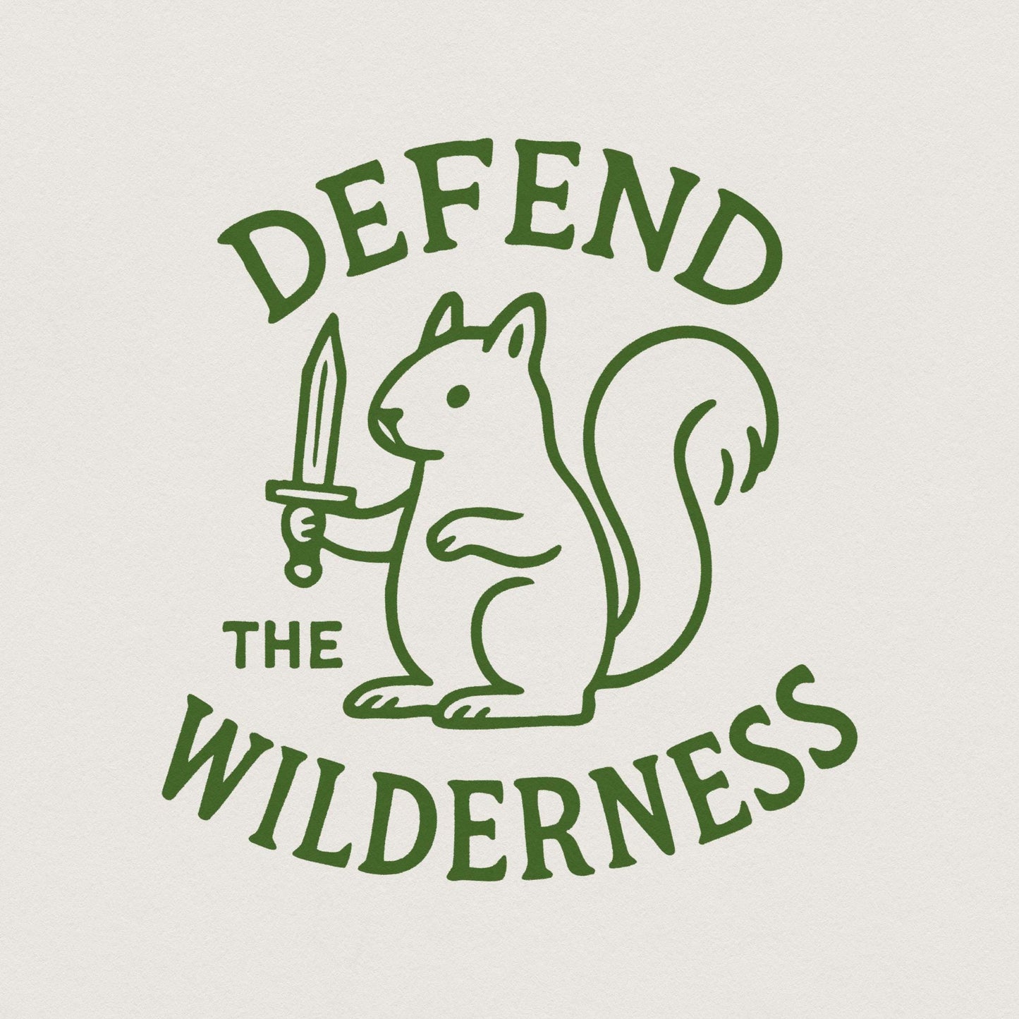Funny Knife Nature Lover, Wilderness Vinyl Sticker - 300 DPI Design for