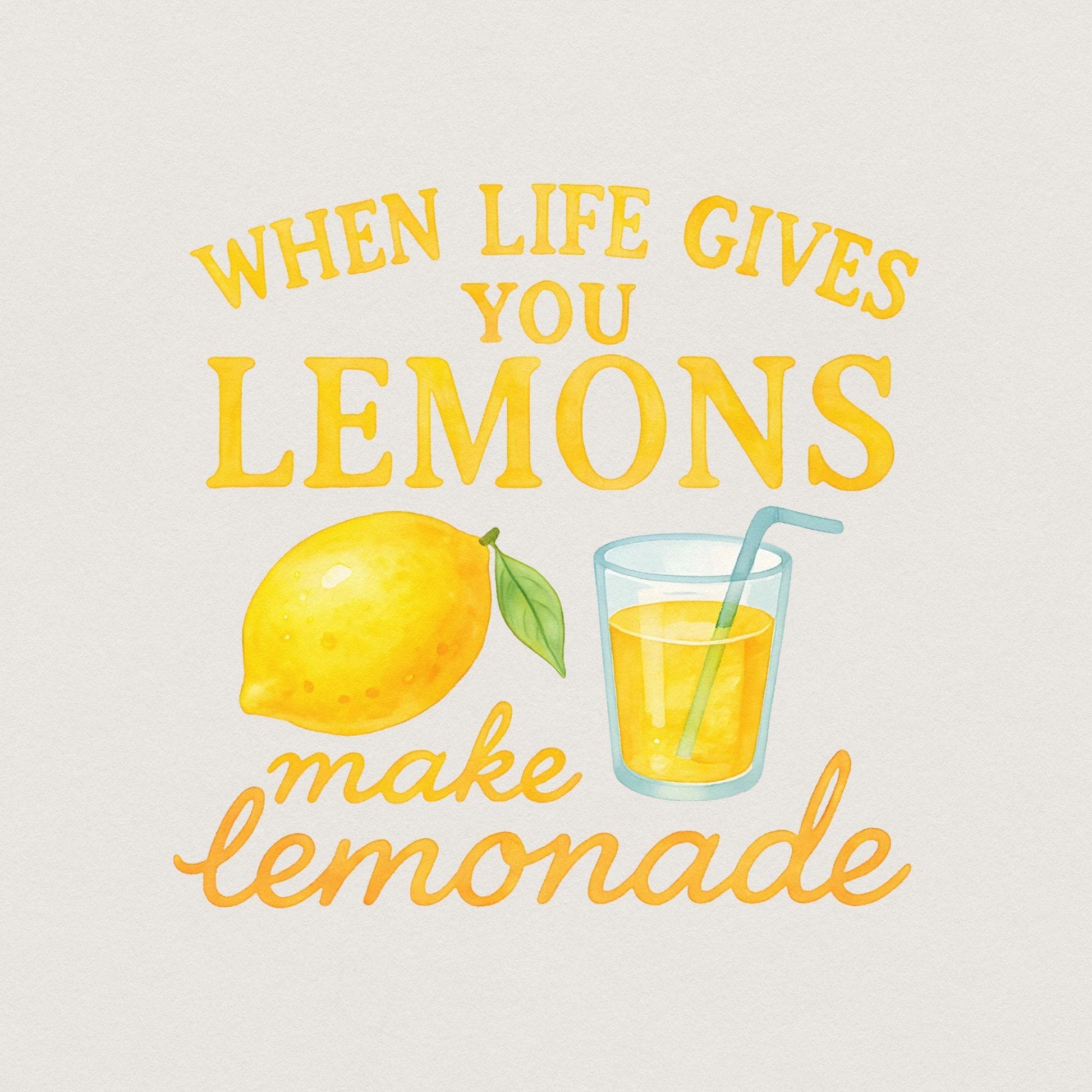 Coquette Lemon Design PNG, When Life Gives You Lemons - 300 DPI Design