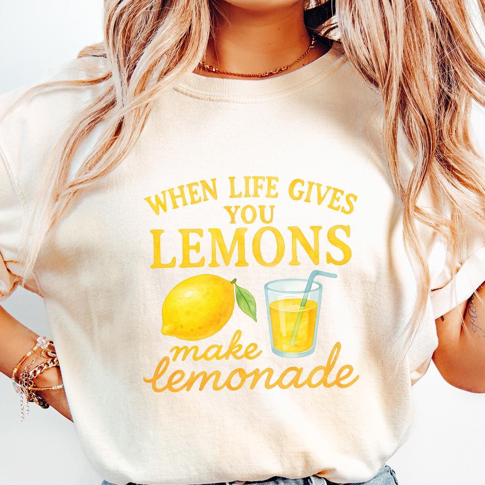 Coquette Lemon Design PNG, When Life Gives You Lemons - 300 DPI Design