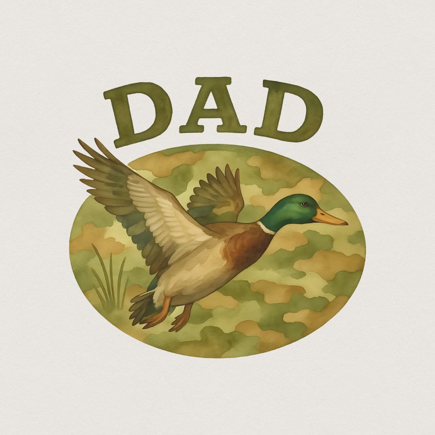 Camo Dad PNG, Father's Day PNG - 300 DPI Design for T-Shirt