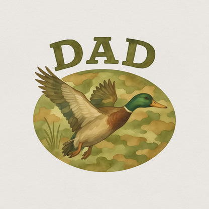 Camo Dad PNG, Father's Day PNG - 300 DPI Design for T-Shirt