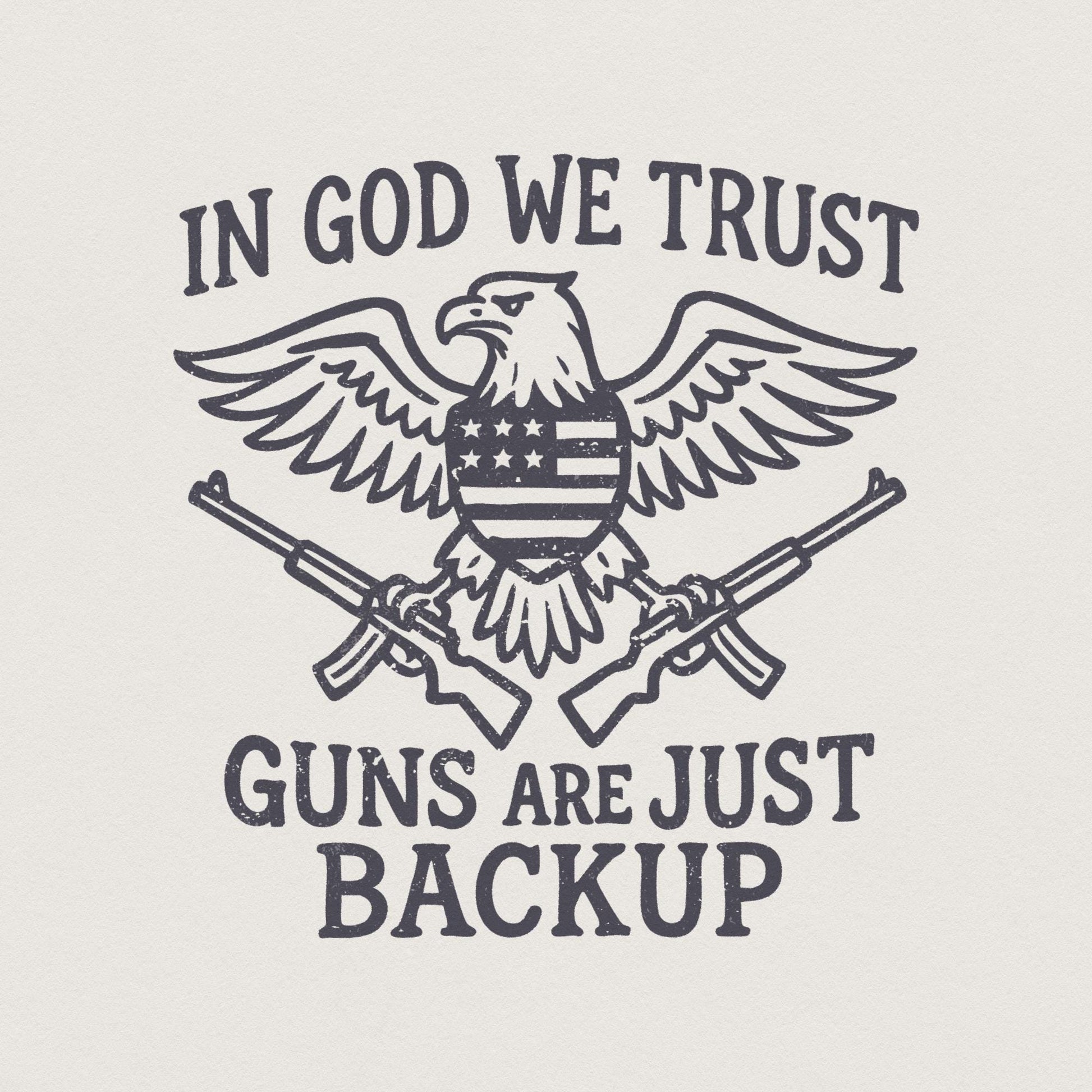 In God We Trust PNG, 4th of July PNG - 300 DPI Design for T-Shirt