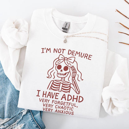 ADHD Humor PNG, Funny Skeleton Digital Download - 300 DPI Design for