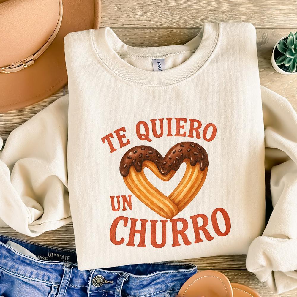 Te Quiero Un Churro, Spanish Valentine PNG - 300 DPI Design for T-Shirt