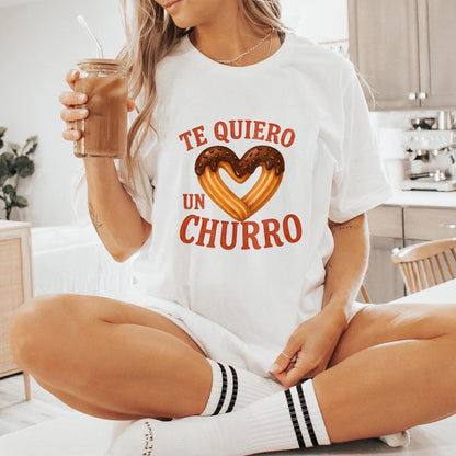 Te Quiero Un Churro, Spanish Valentine PNG - 300 DPI Design for T-Shirt