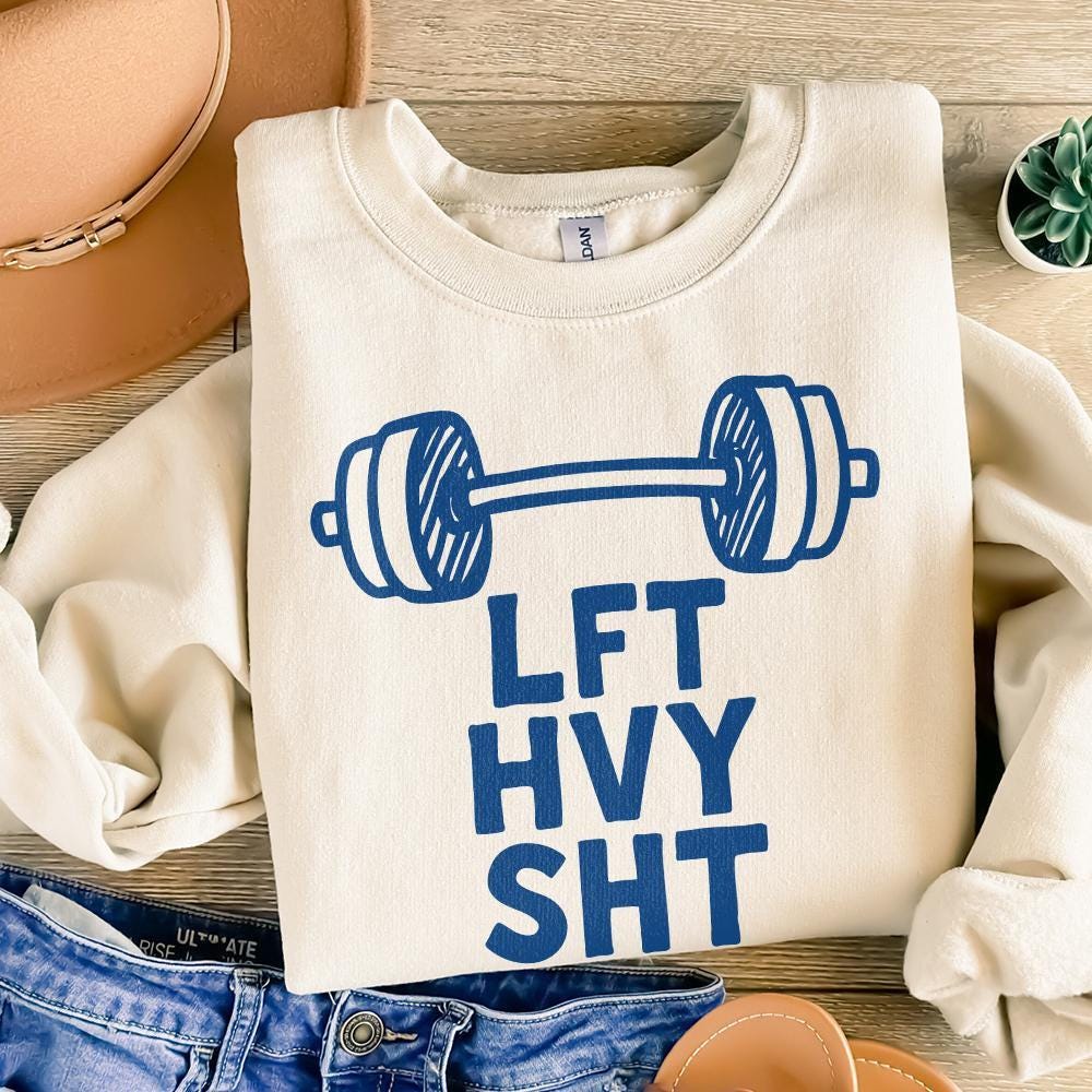 LFT HVY SHT png, Gym png - 300 DPI Design for T-Shirt