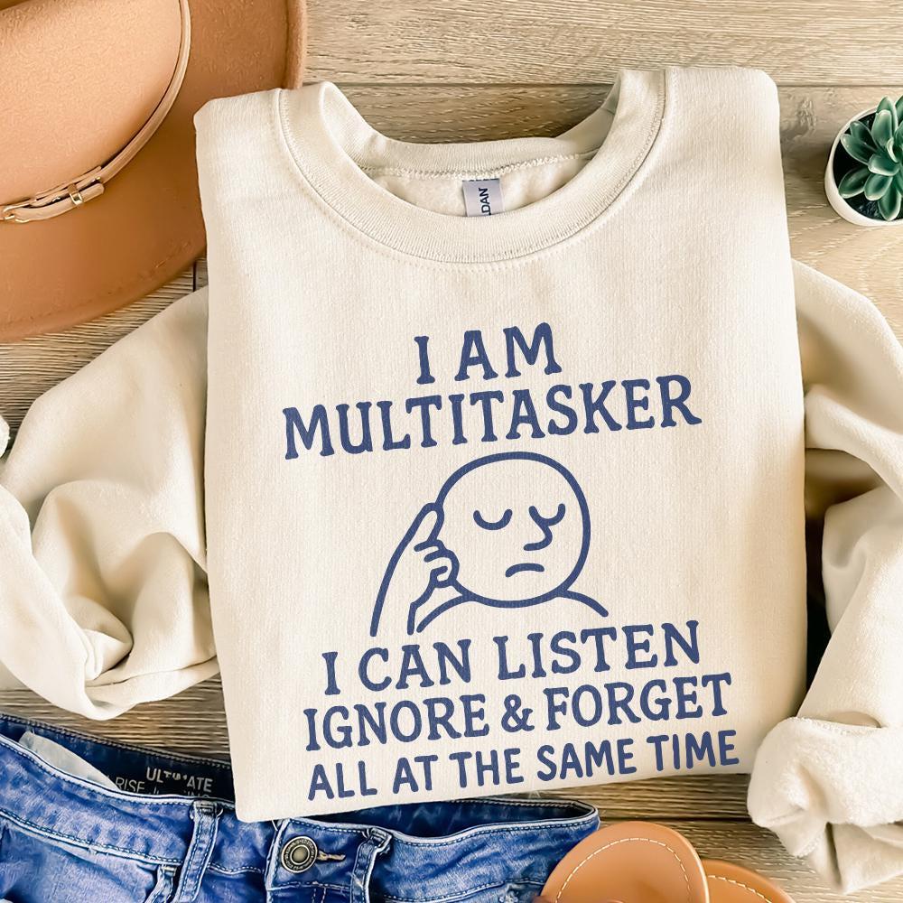 Multitasker Humor Png, Sublimation Design - 300 DPI Design for T-Shirt