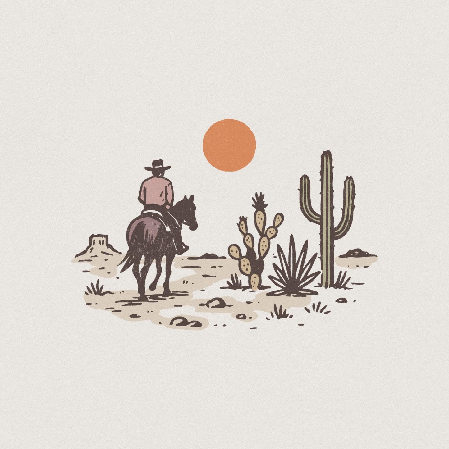 Western Cowboys PNG, Western Sublimation - 300 DPI Design for T-Shirt