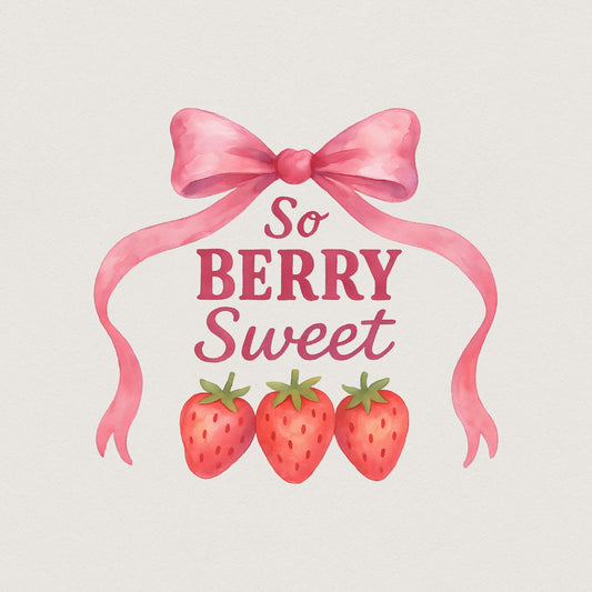 So Berry Sweet PNG, Strawberries PNG - 300 DPI Design for T-Shirt