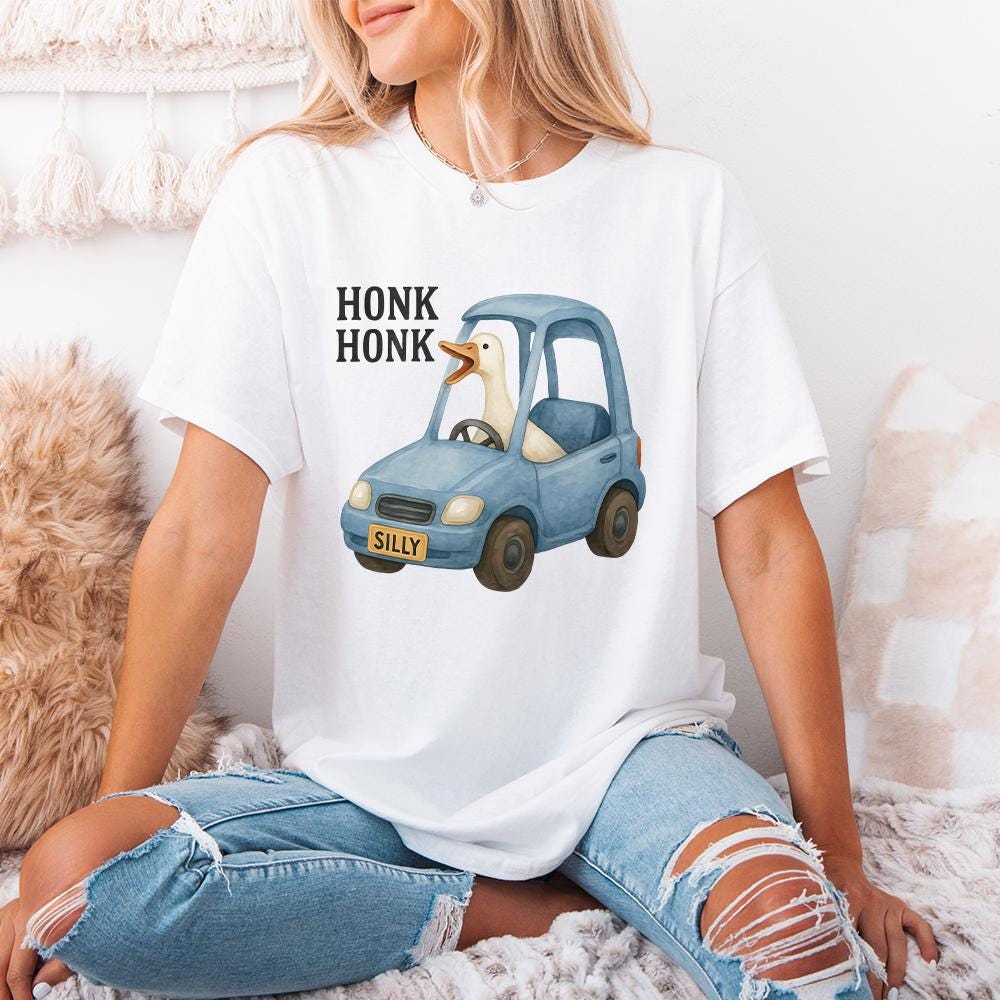 Funny Silly Goose PNG File, Goose with Knife Design - 300 DPI Design for