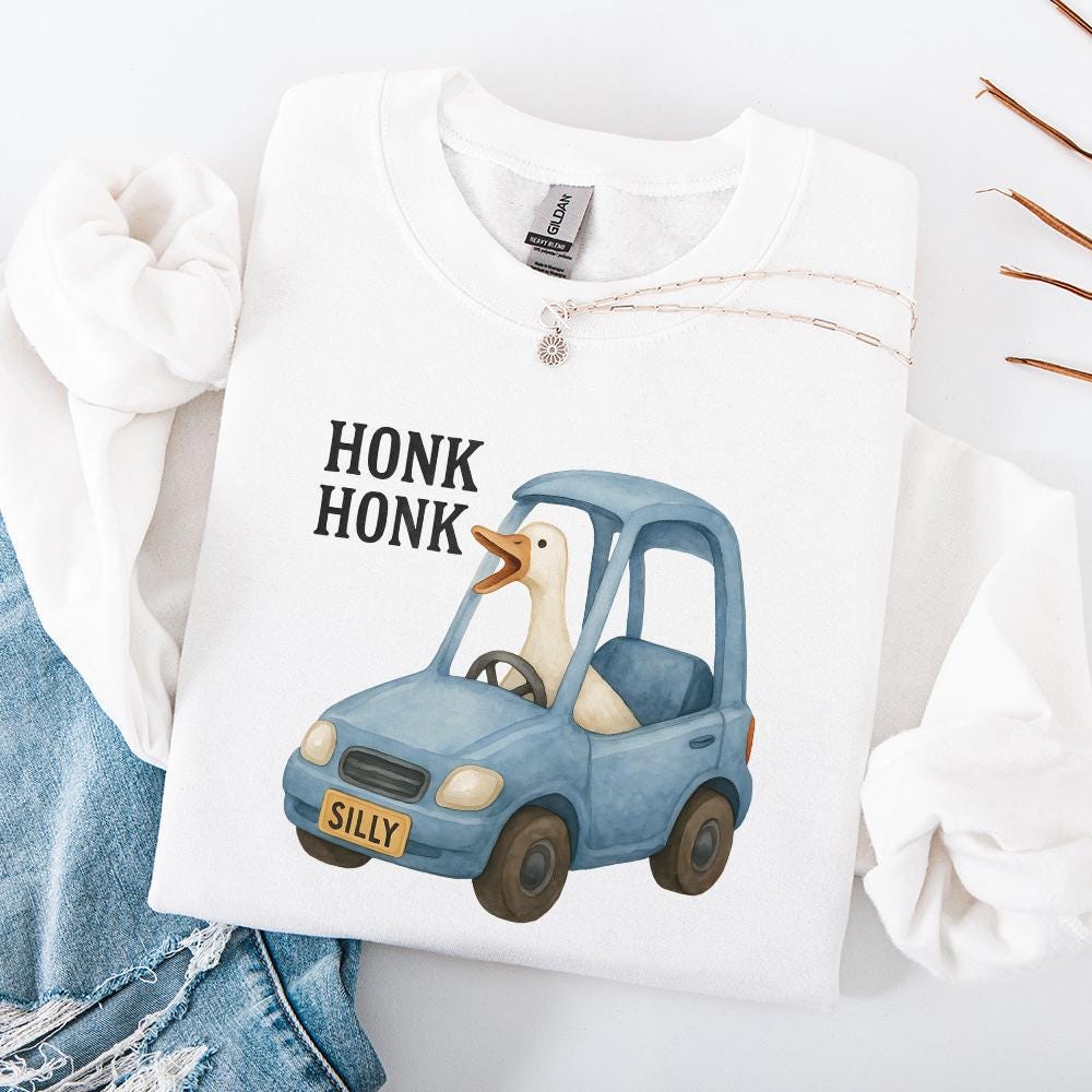 Funny Silly Goose PNG File, Goose with Knife Design - 300 DPI Design for