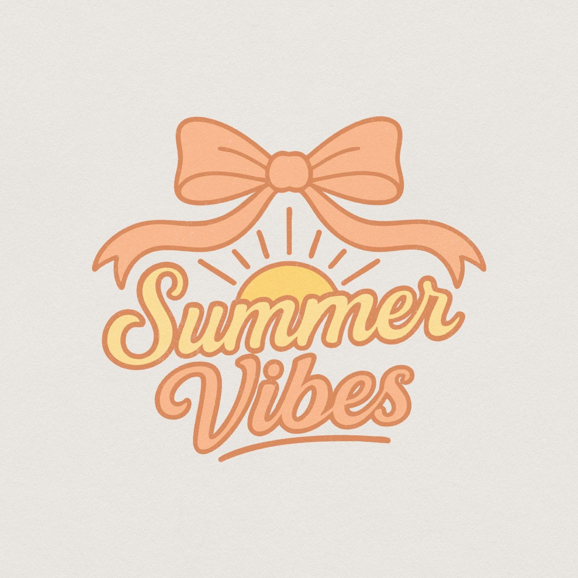 Retro Summer Vibes PNG, Hello Summer PNG - 300 DPI Design for T-Shirt