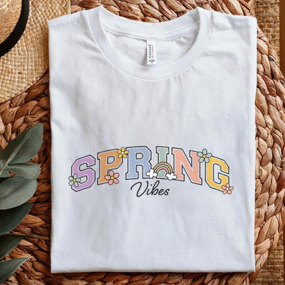 Spring Vibes PNG, Spring Flowers PNG - 300 DPI Design for T-Shirt