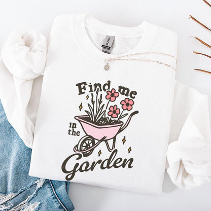Find me in the garden png, Gardening png - 300 DPI Design for T-Shirt