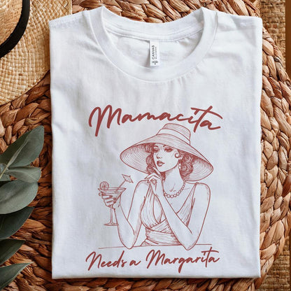 Mamacita Needs A Margarita PNG, Retro Graphic Printable - 300 DPI Design