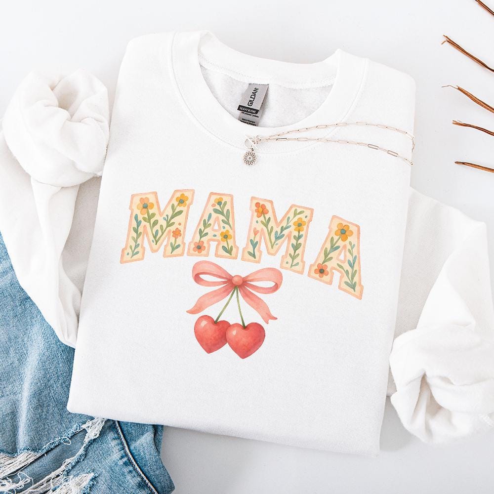 Cherry Bow Coquette Mama PNG, Mom Coquette Png - 300 DPI Design for T-Shirt