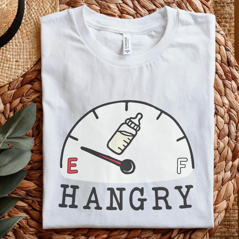 Baby Funny Bib PNG, Hungry Baby Design - 300 DPI Design for T-Shirt