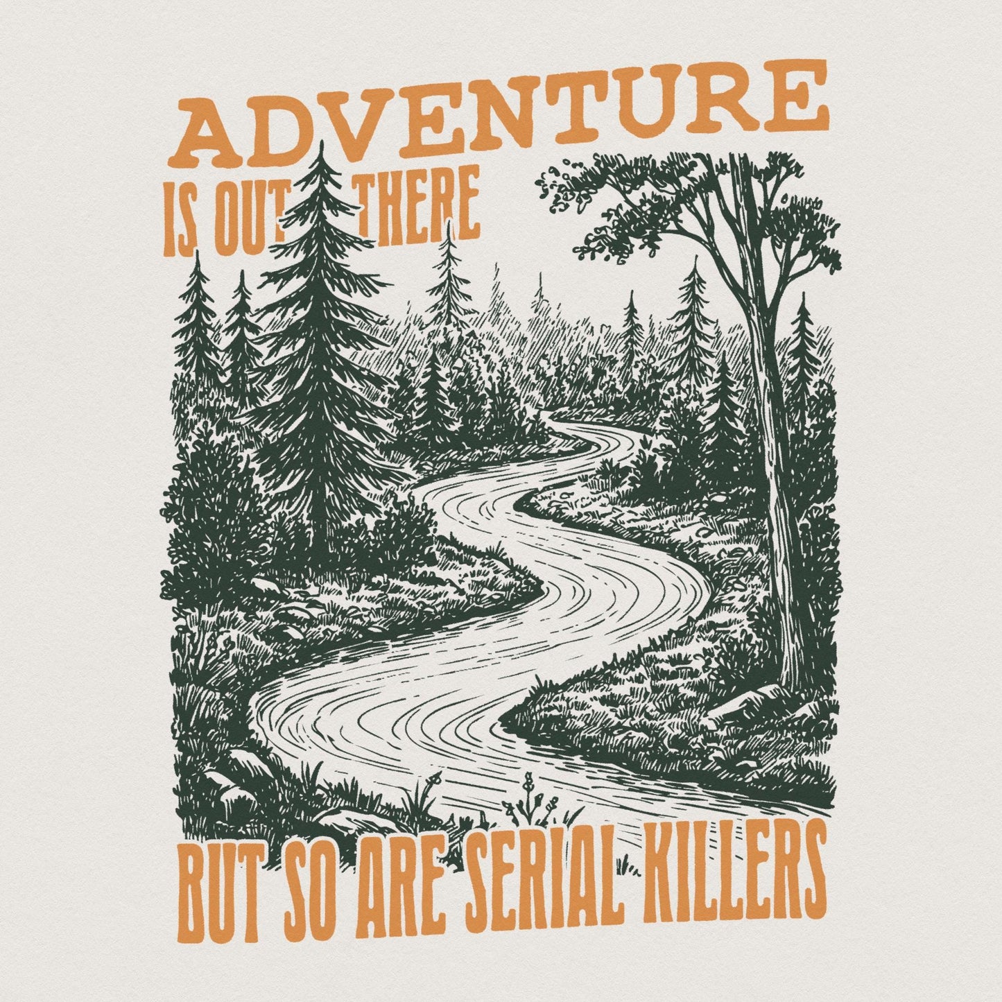 Funny Outdoors Forest Camping, Sublimation and Clipart PNG - 300 DPI