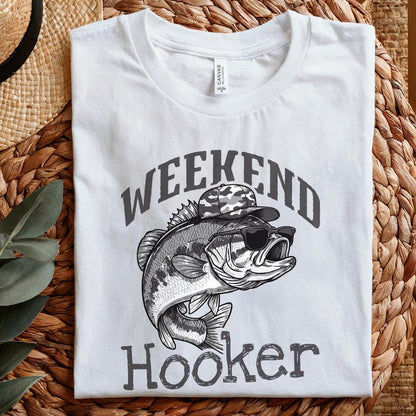 Camo Cap Weekend Hooker PNG, Colorful Fishing - 300 DPI Design for T-Shirt