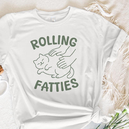 Rolling Fatties Cat PNG, Funny Cat Meme Png - 300 DPI Design for T-Shirt