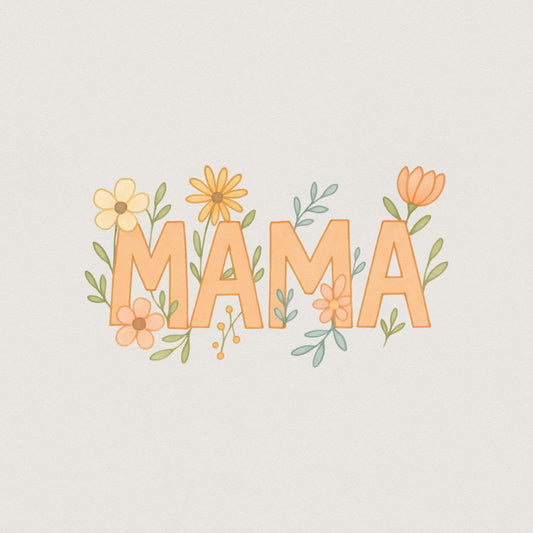 Floral Mama PNG, Mothers Day png - 300 DPI Design for T-Shirt