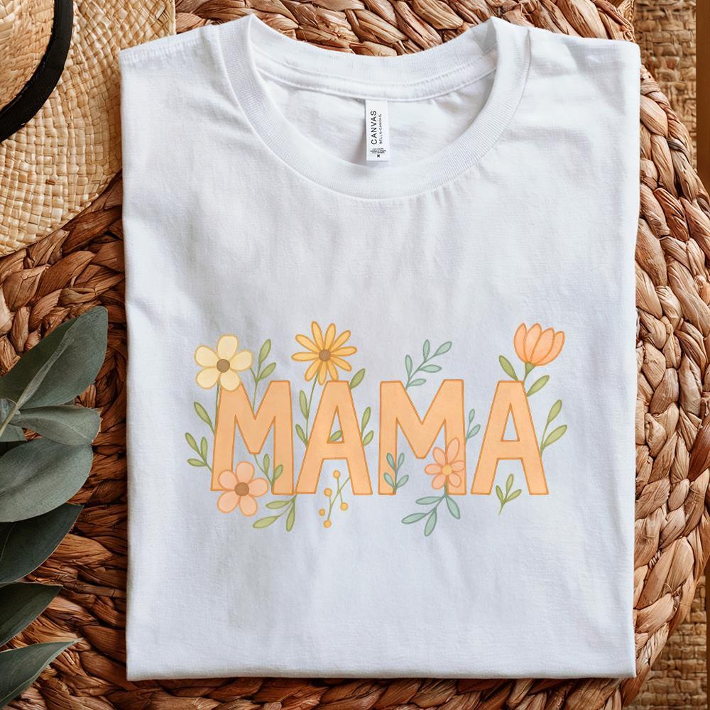 Floral Mama PNG, Mothers Day png - 300 DPI Design for T-Shirt