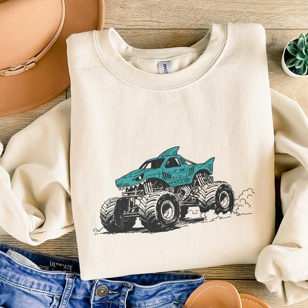 Monster Truck PNG, Unique Truck Art - 300 DPI Design for T-Shirt