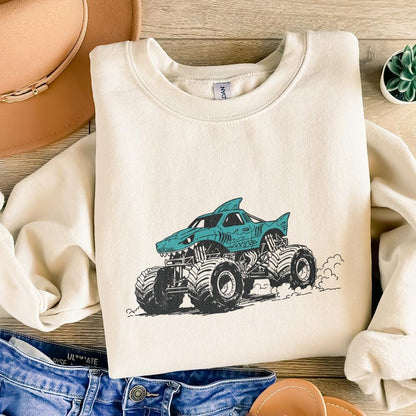 Monster Truck PNG, Unique Truck Art - 300 DPI Design for T-Shirt