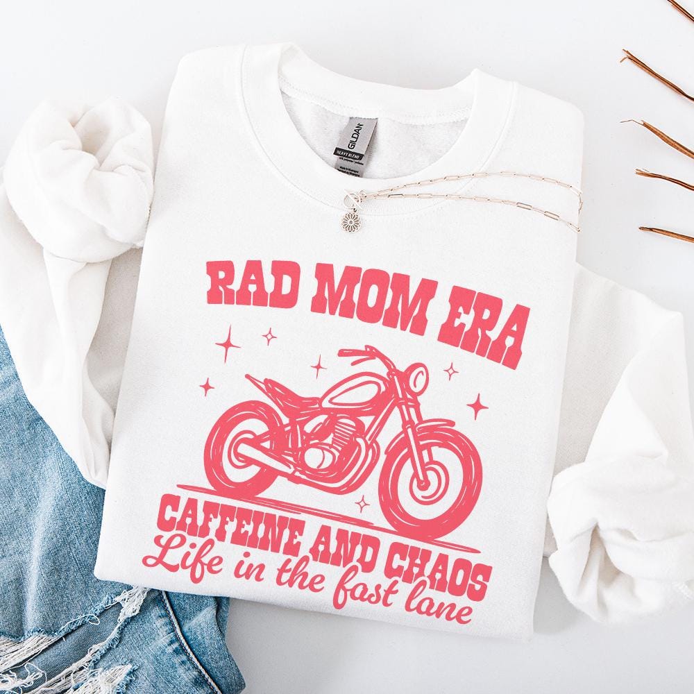 Rad Mom Era Png, Trendy Mom Shirt Png - 300 DPI Design for T-Shirt