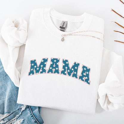 Mama Distressed PNG, Patriotic Independence Day 4th of July USA Design -