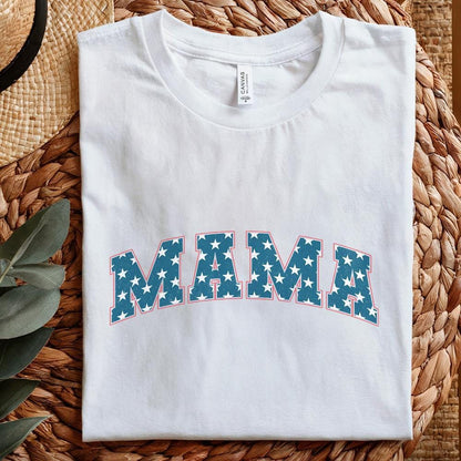 Mama Distressed PNG, Patriotic Independence Day 4th of July USA Design -