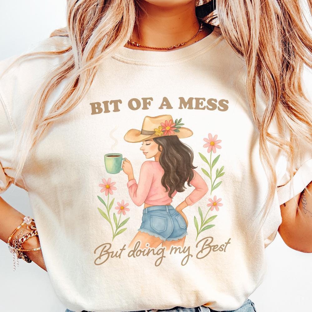 Bit Of A Mess But Doing My Best PNG, Anxiety Funny Design - 300 DPI