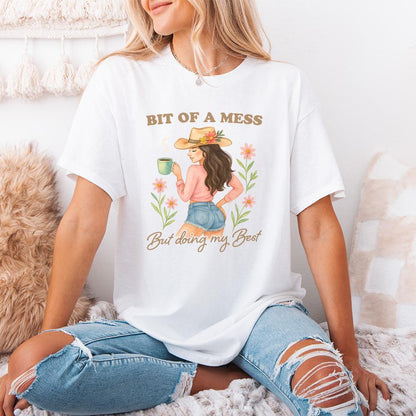 Bit Of A Mess But Doing My Best PNG, Anxiety Funny Design - 300 DPI