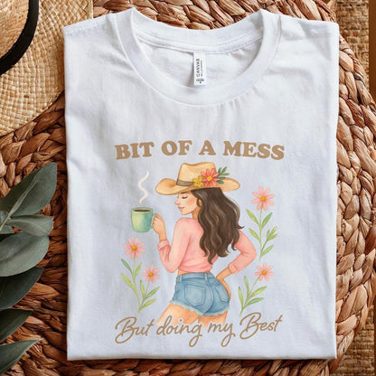 Bit Of A Mess But Doing My Best PNG, Anxiety Funny Design - 300 DPI