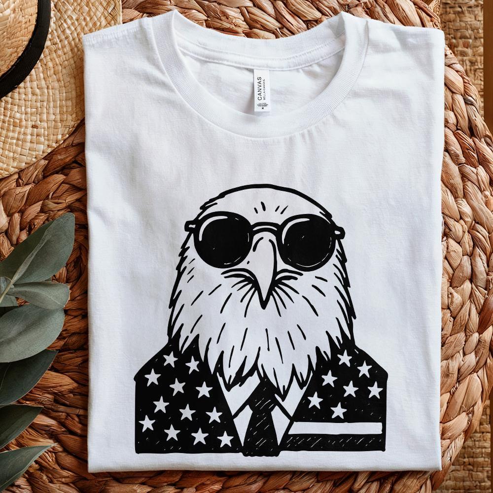 Patriotic 4th of July PNG, American Eagle Vintage Design - 300 DPI Design