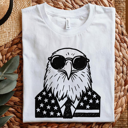 Patriotic 4th of July PNG, American Eagle Vintage Design - 300 DPI Design