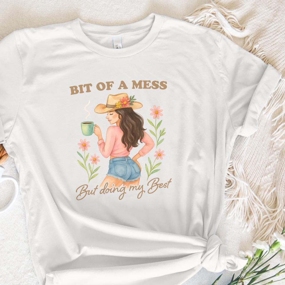 Bit Of A Mess But Doing My Best PNG, Anxiety Funny Design - 300 DPI