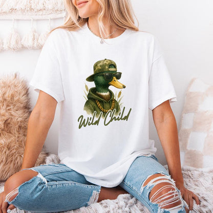 Wild Child Duck Hunting PNG, Funny Duck Hunt Design - 300 DPI Design for