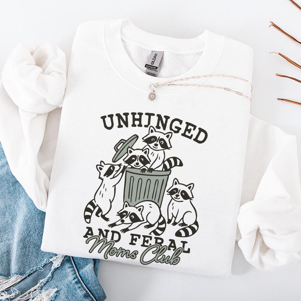 Unhinged Feral PNG, Raccoon Opossum PNG - 300 DPI Design for T-Shirt